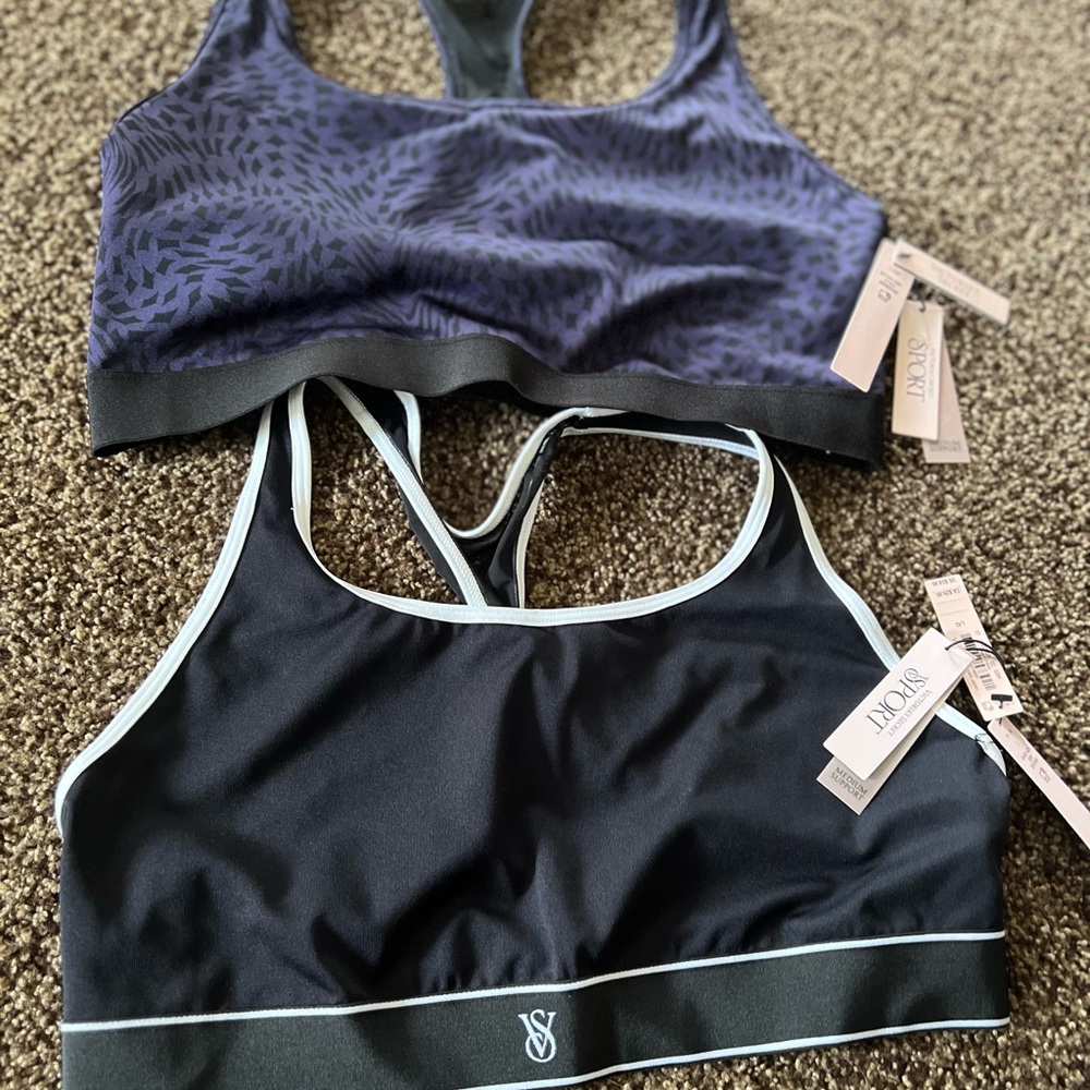 Victoria Secret medium support sports bras set of 3- size L, L-DD